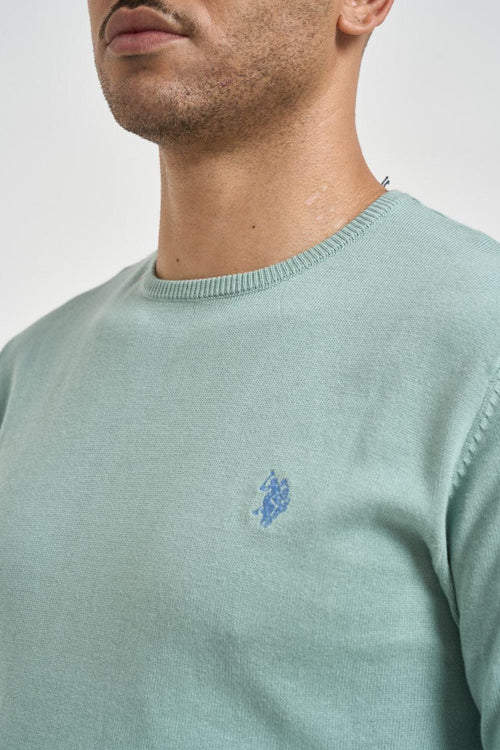 Maglia uomo girocollo verde acqua - 2