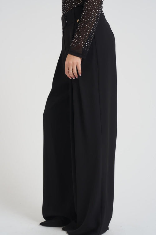 Pantalone donna a palazzo nero - 2