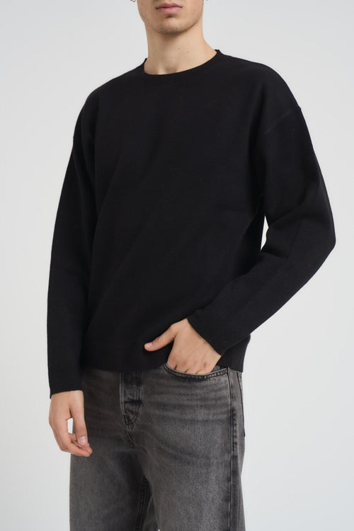 Maglia uomo girocollo nera