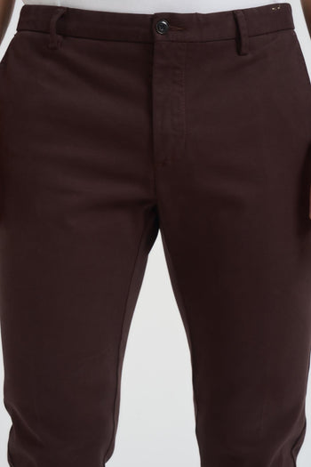Pantalone uomo slim fit marrone - 4