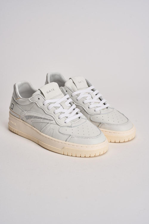 Sneakers donna Torneo bianche e argento - 2