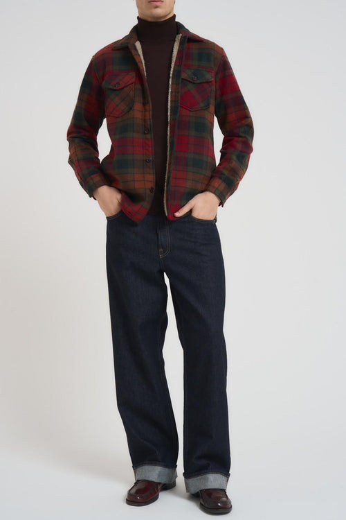 Camicia uomo a quadri rossa