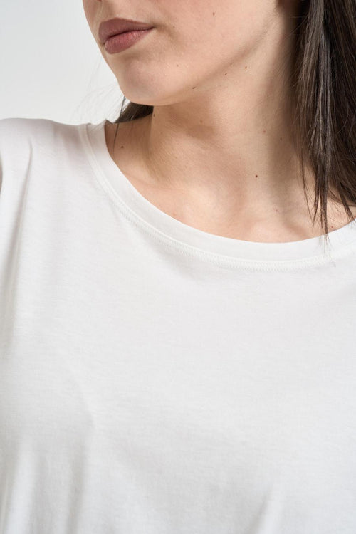 T-shirt donna a manica lunga bianca - 2