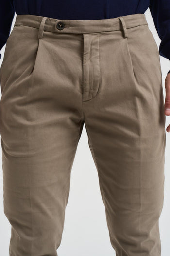 Pantalone uomo con pinces fango - 5