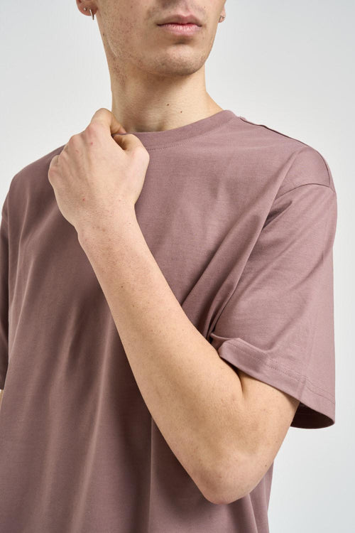 T-shirt uomo over malva - 2