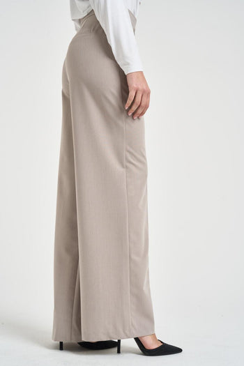 Pantalone donna a palazzo grigio - 4