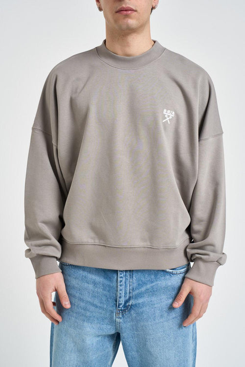 Felpa uomo grigio chiaro