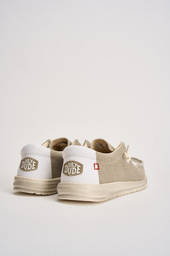 Scarpa da barca uomo Wally beige - 6