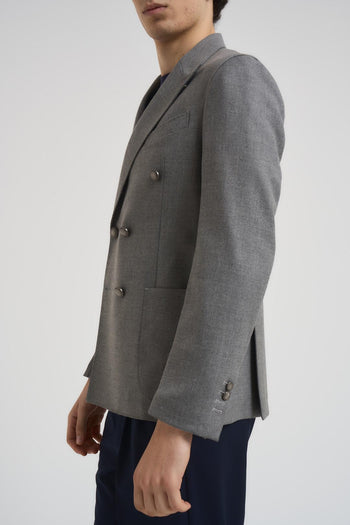 Giacca uomo doppiopetto grigio - 4