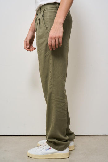 Pantalone uomo baggy verde - 3
