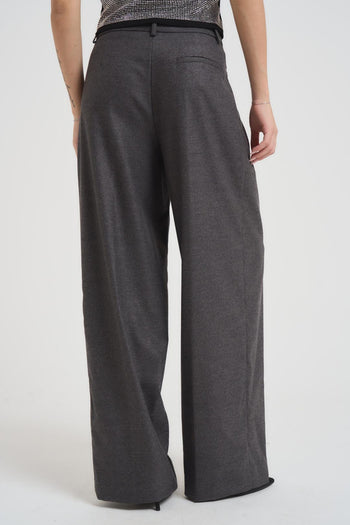 Pantalone donna a palazzo grigio - 3