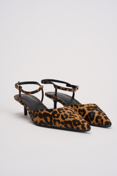 Slingback donna animalier