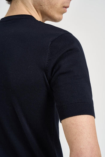T-shirt uomo in maglia nera - 4