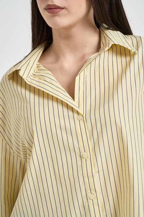Camicia donna a righe gialla - 2