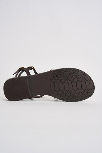 Sandali donna flat marrone - 9