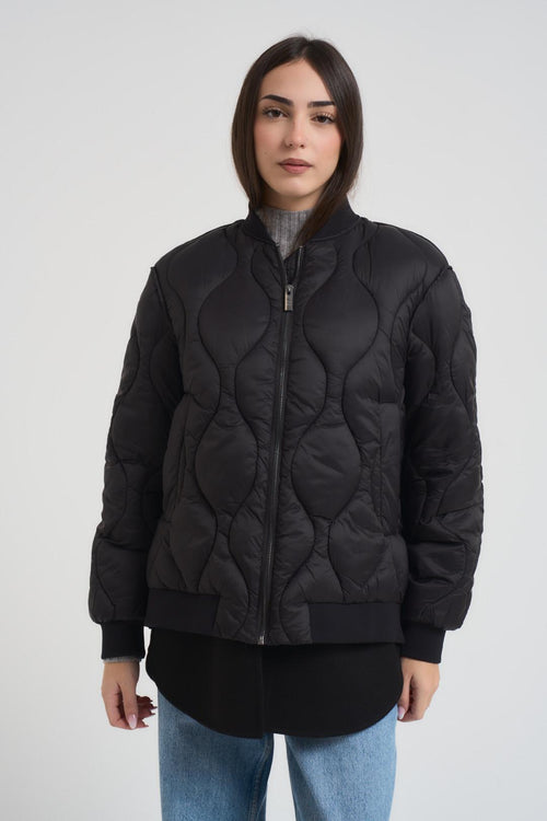 Piumino donna trapuntato nero