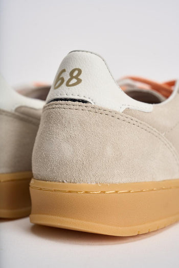 Sneakers donna in suede beige - 6