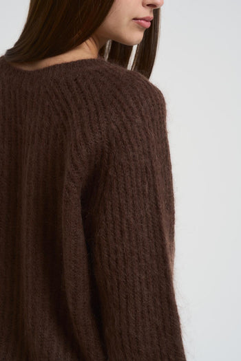 Maglia donna scollo a barchetta moro - 4