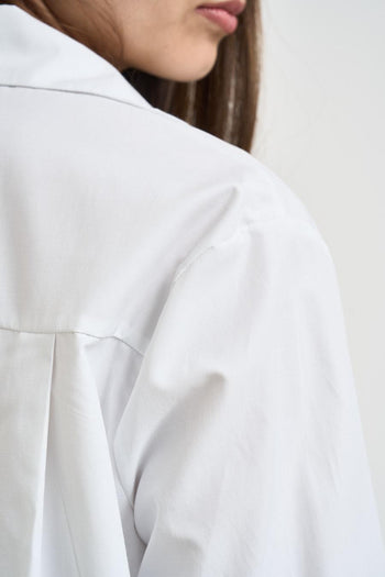 Camicia donna con gioiello bianca - 5