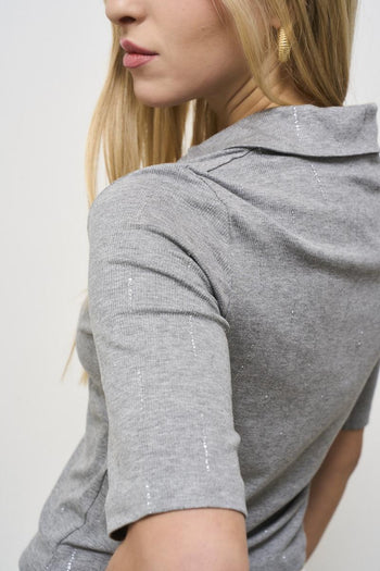 Polo donna grigia - 4