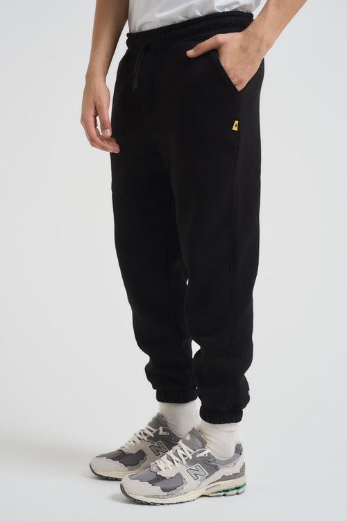 Pantalone tuta jogger uomo nera - 2