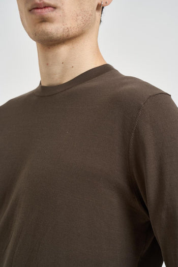 Maglia uomo girocollo tortora - 3