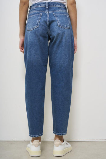 Jeans donna in denim scuro - 4