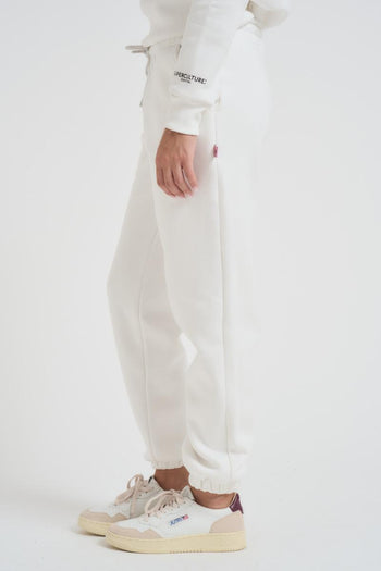 Pantalone tuta jogger donna bianca - 3