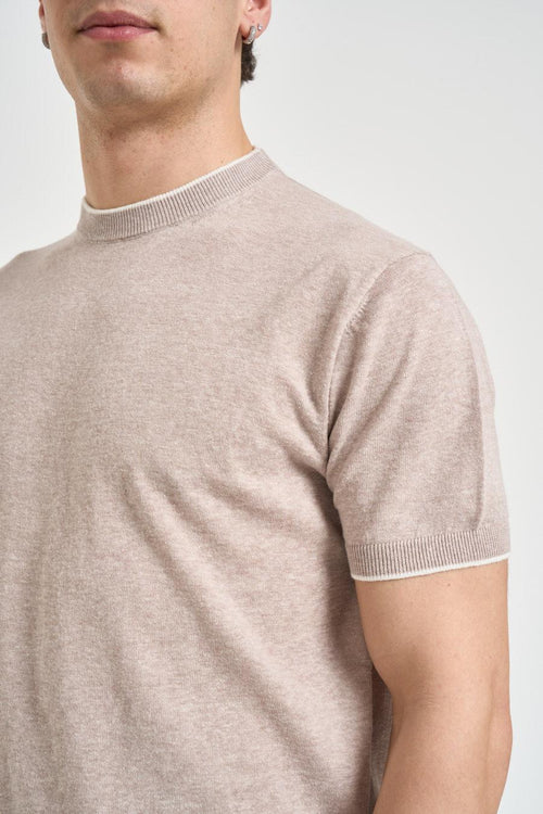 Maglia uomo a maniche corte tortora - 2