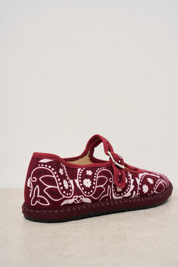 Ballerine donna fantasia bandana bordeaux - 5