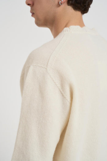 Maglia uomo girocollo panna - 5