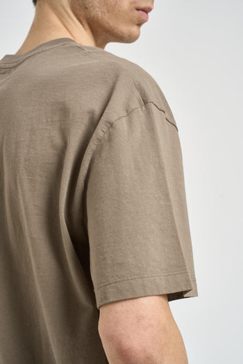 T-shirt uomo girocollo tortora - 6