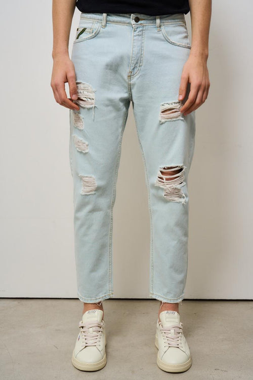Jeans uomo Yellowstone in denim chiaro