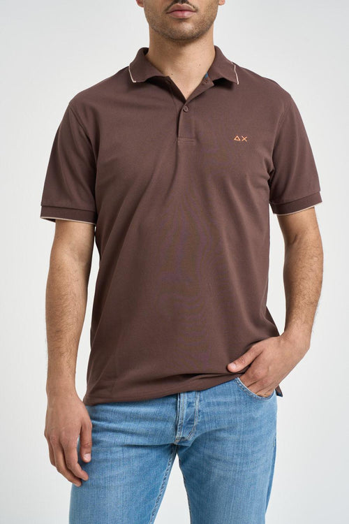 Polo uomo marrone