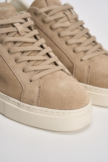 Sneakers uomo in suede beige - 4