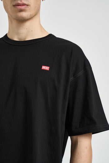 T-shirt uomo girocollo nera - 3