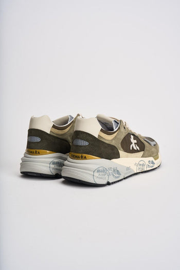 Sneakers uomo Mase in suede verde - 7