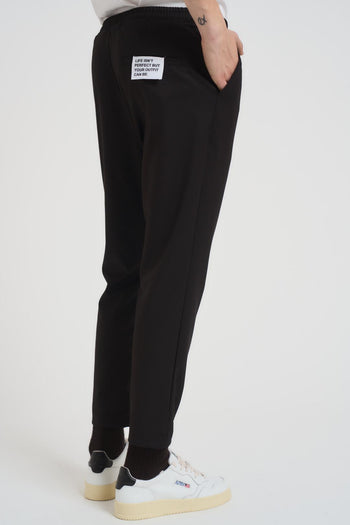 Pantalone uomo con coulisse nero - 4