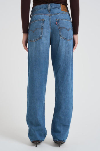Jeans donna Baggy Dad in denim medio - 5
