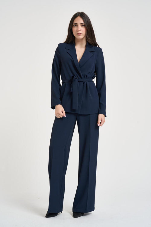 Completo donna blu