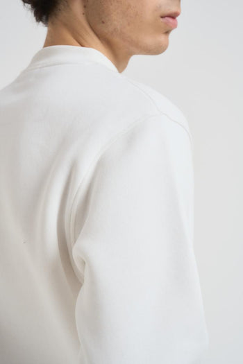 Felpa uomo girocollo bianca - 5