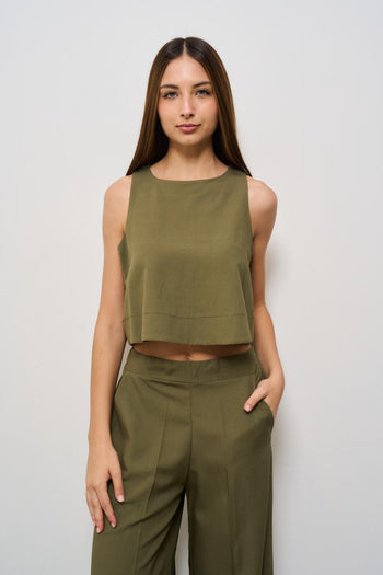 Completo abito donna verde militare - 3