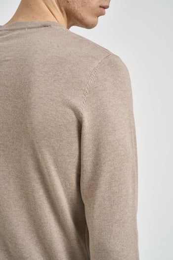 Maglia uomo girocollo beige - 4