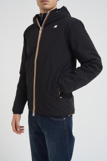 Giubbotto uomo double face nero e beige - 3