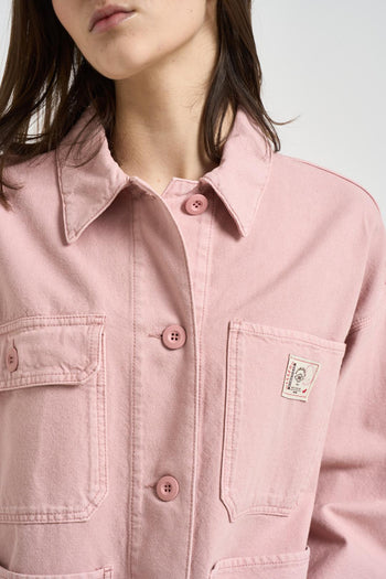 Giacca donna in denim rosa - 3
