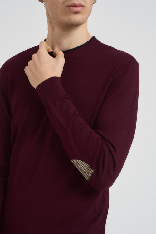 Maglia uomo girocollo bordeaux - 2