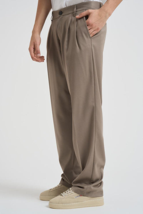 Pantalone uomo gamba dritta tortora - 2