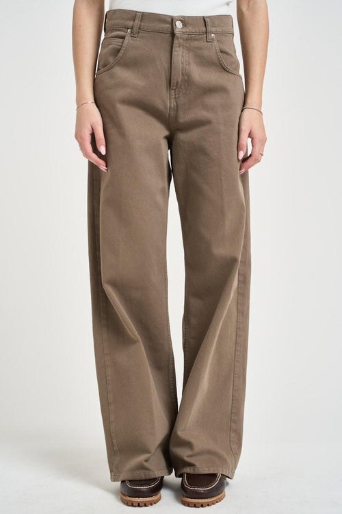 Jeans donna Mia in denim marrone