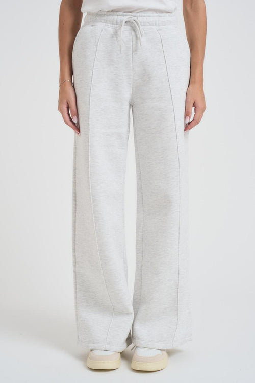 Pantalone donna a palazzo Demiz grigio chiaro