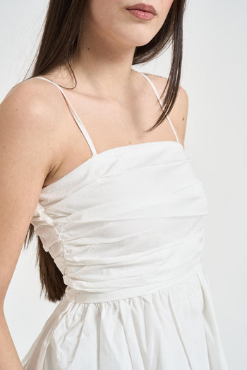 Top donna con spalline bianco - 3